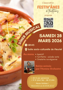 Diner musical tartiflette