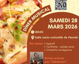 Diner musical tartiflette